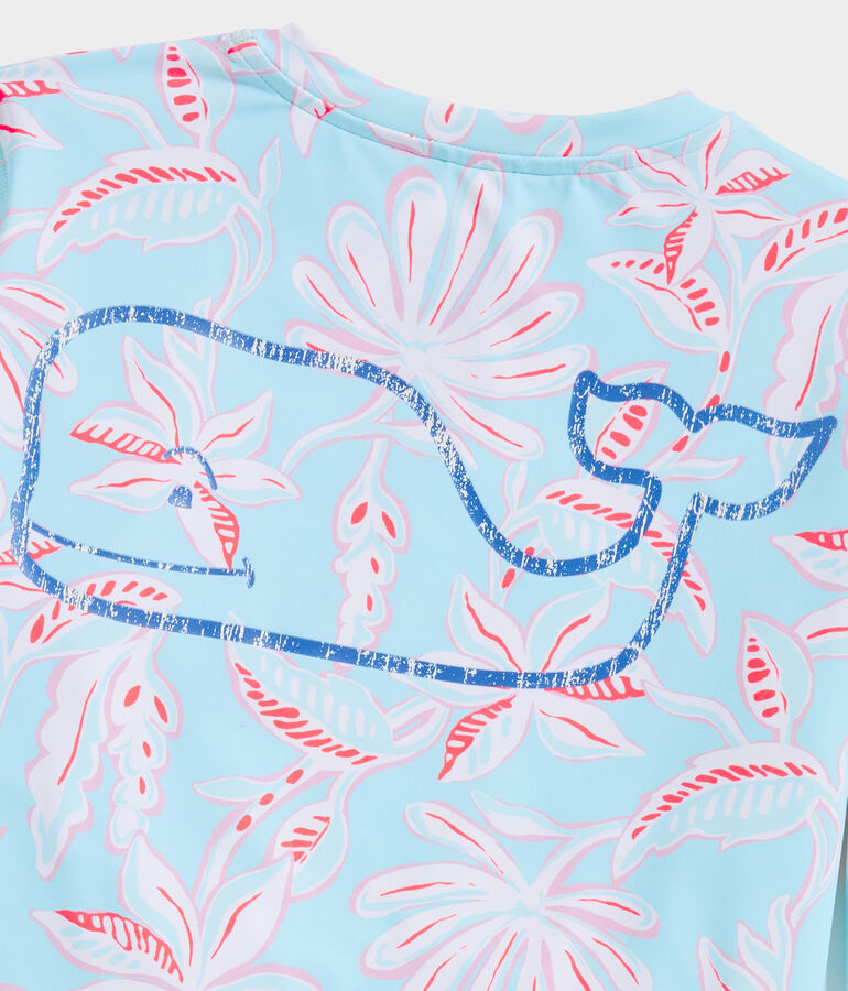 Girls' Cay Floral Long-Sleeve Swim Shirt