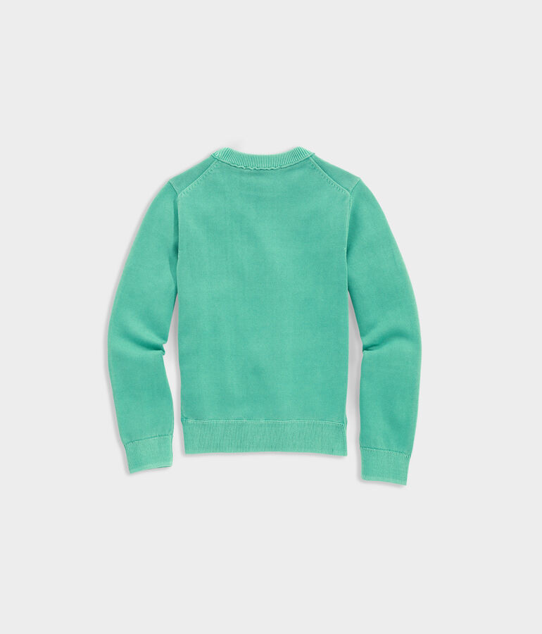 Boys' Garment-Dyed Crewneck Sweater
