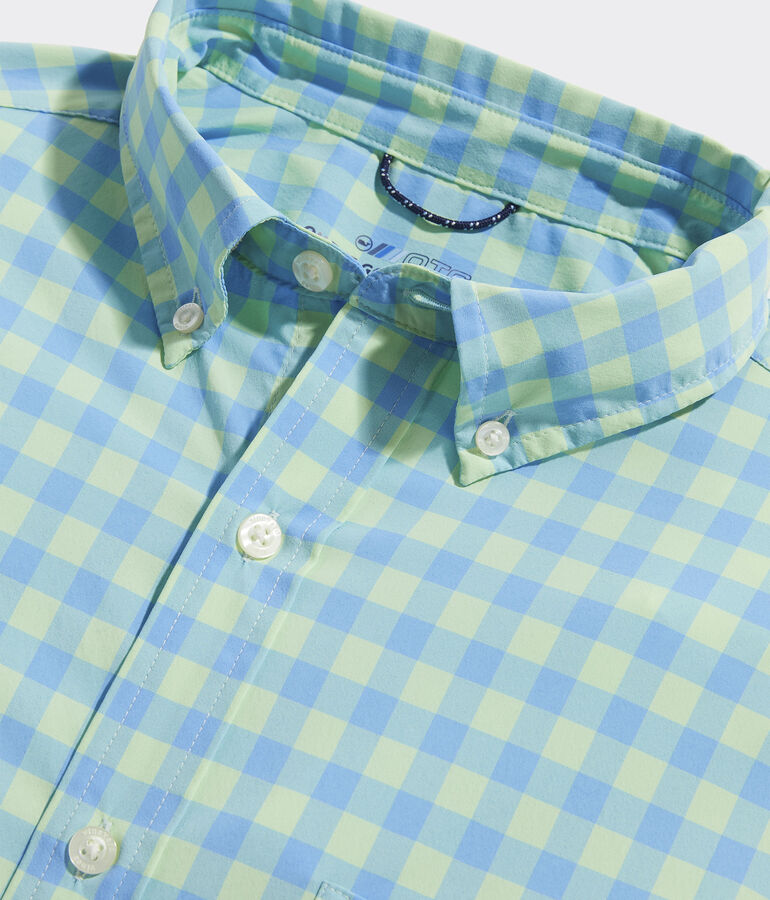 On-The-Go Lightweight Gingham Shirt