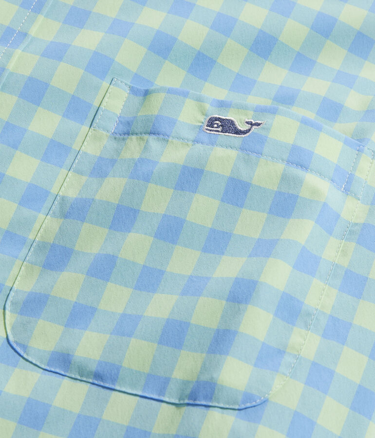 On-The-Go Lightweight Gingham Shirt