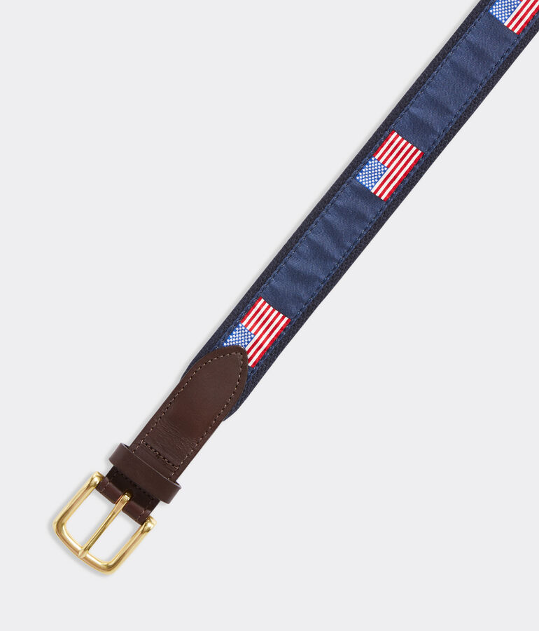 American Flags Canvas Club Belt