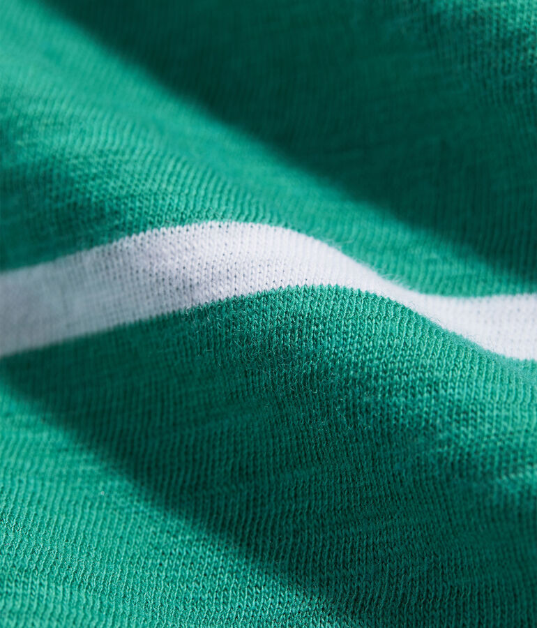 Girls' Striped Flutter-Sleeve Surftee