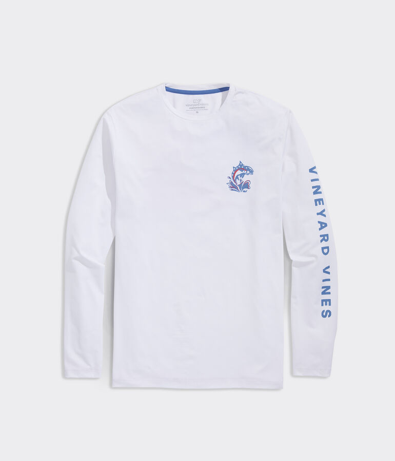 USA Tuna Flag Long-Sleeve Harbor Performance Tee
