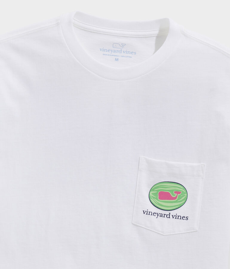 Watermelon Whale Short-Sleeve Pocket Tee