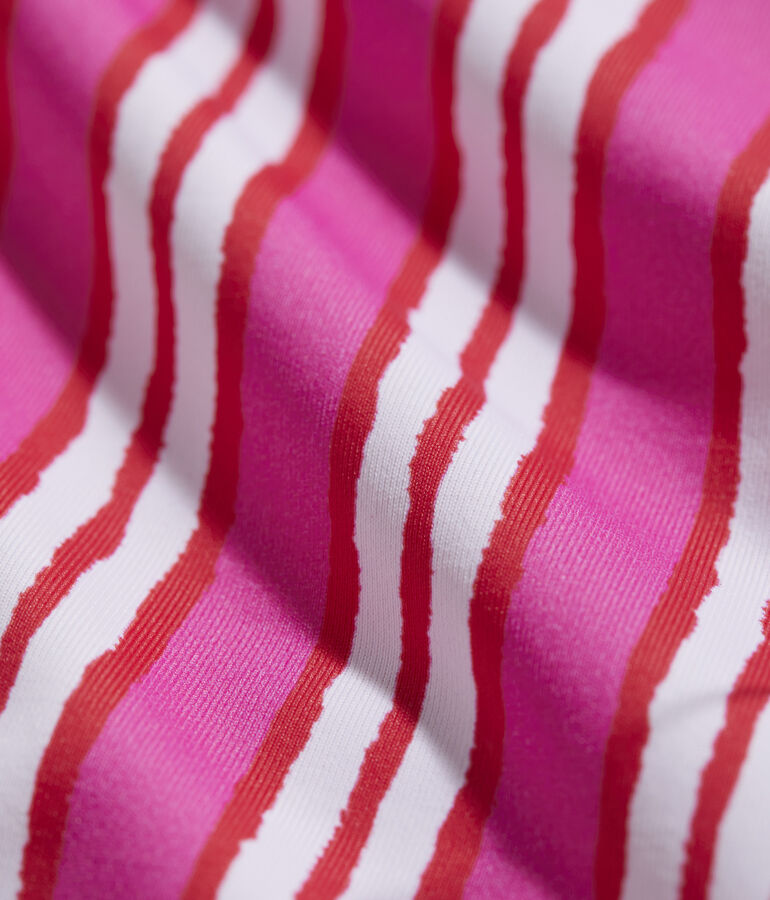 Girls' Painted Stripe Cut-Out One-Piece