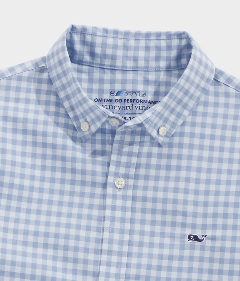 Boys' On-The-Go brrr Gingham Shirt