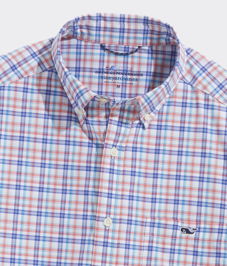 On-The-Go Lightweight Plaid Shirt