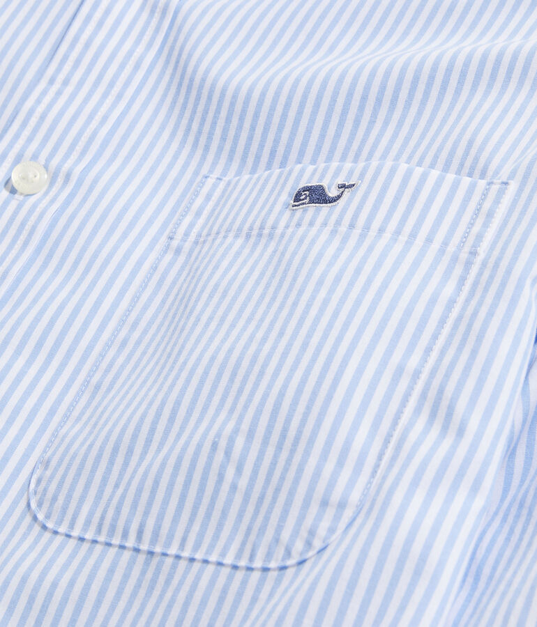 Stretch Poplin Stripe Shirt