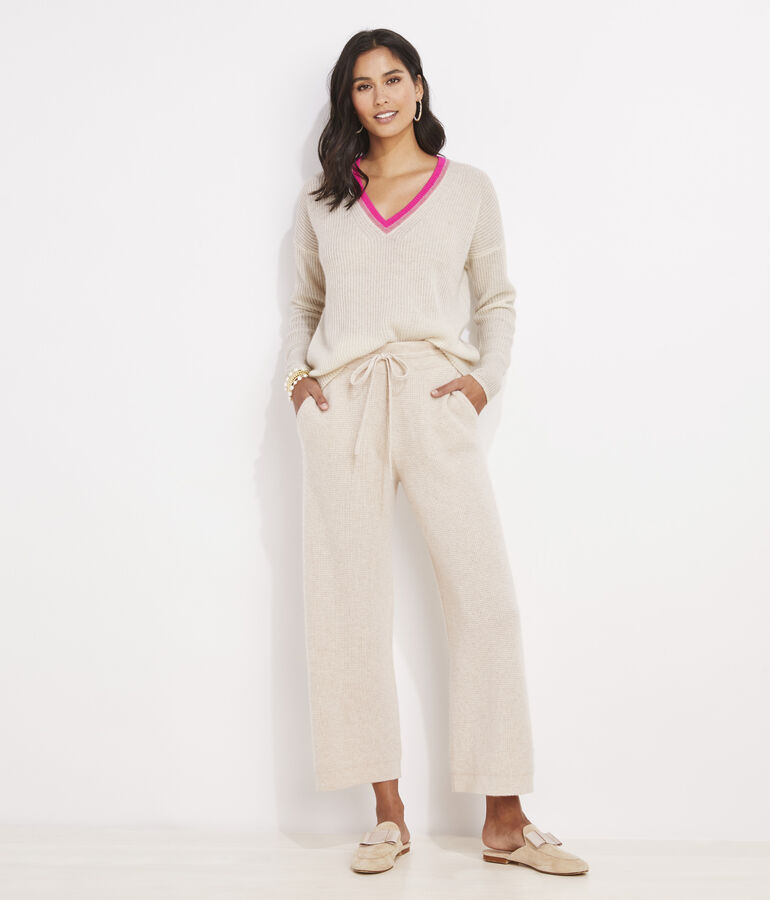 Seaspun Cashmere Pop V-Neck Sweater