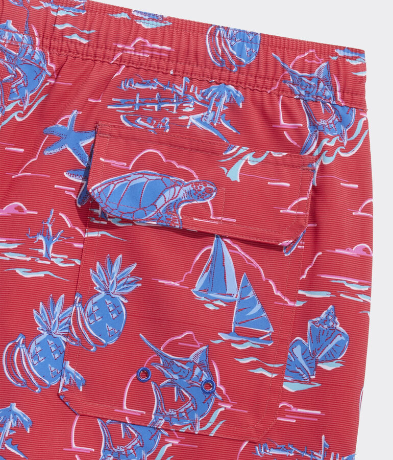 7 Inch Printed Chappy Trunks