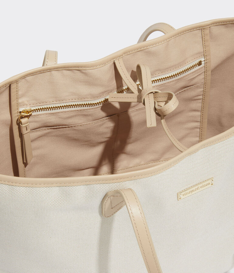 Medium Textured Canvas Tote