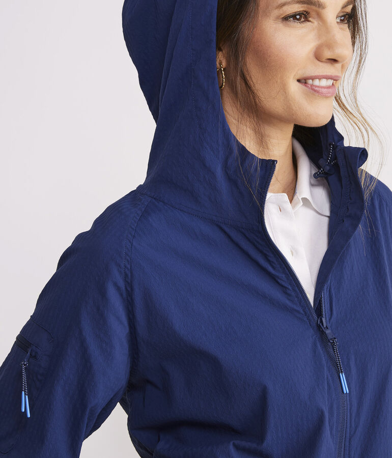 Harbor Seersucker Packable Anorak
