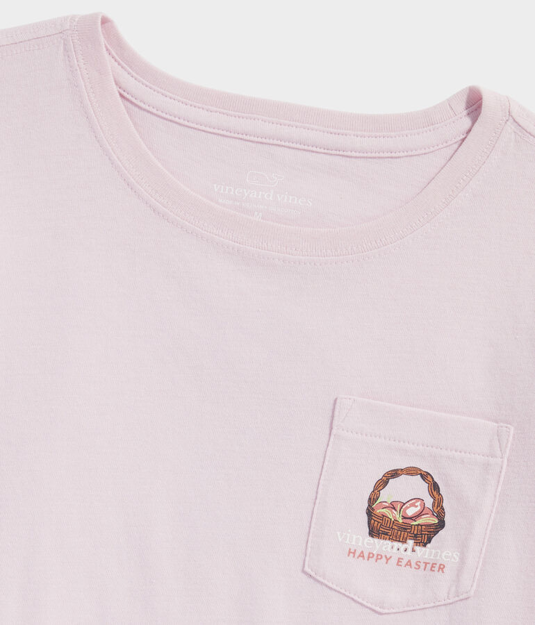 Girls' Easter Dog Long-Sleeve Pocket Tee