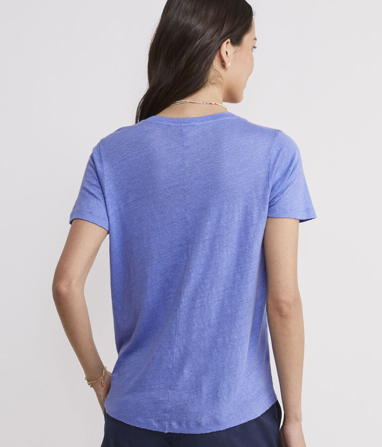 Linen V-Neck Tee