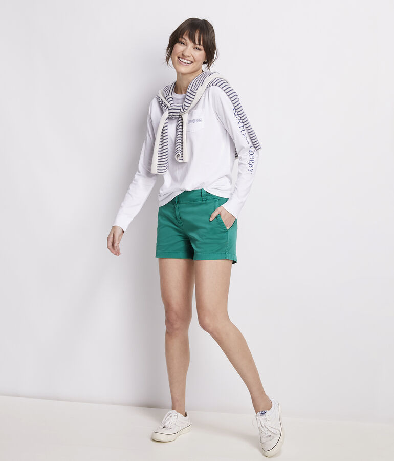 Kentucky Derby Women's Painted Spires Long-Sleeve Pocket Tee