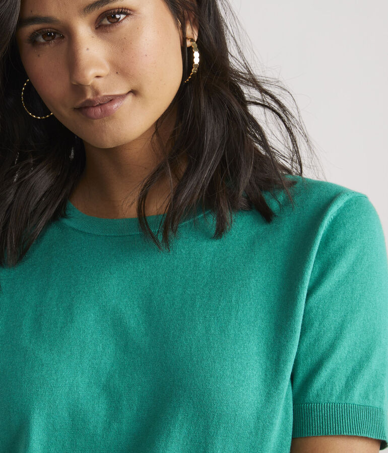 Luxe Short-Sleeve Sweater