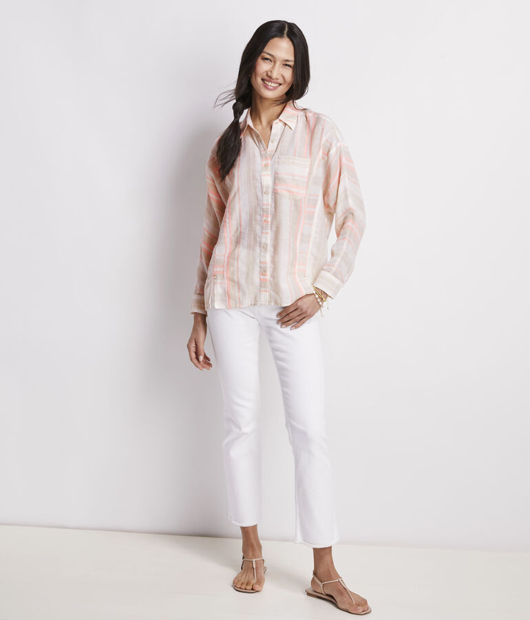 Striped Weekend Button-Down