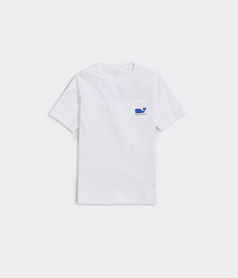 Boys' Breezy Palm Whale Short-Sleeve Pocket Tee