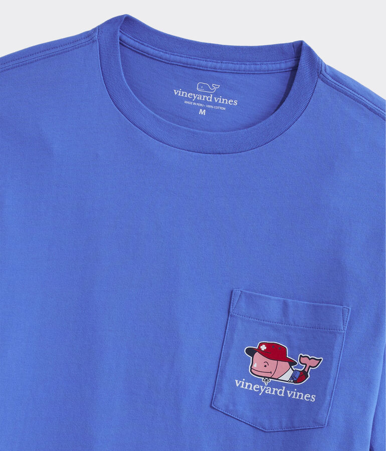 Lifeguard Whale Short-Sleeve Pocket Tee
