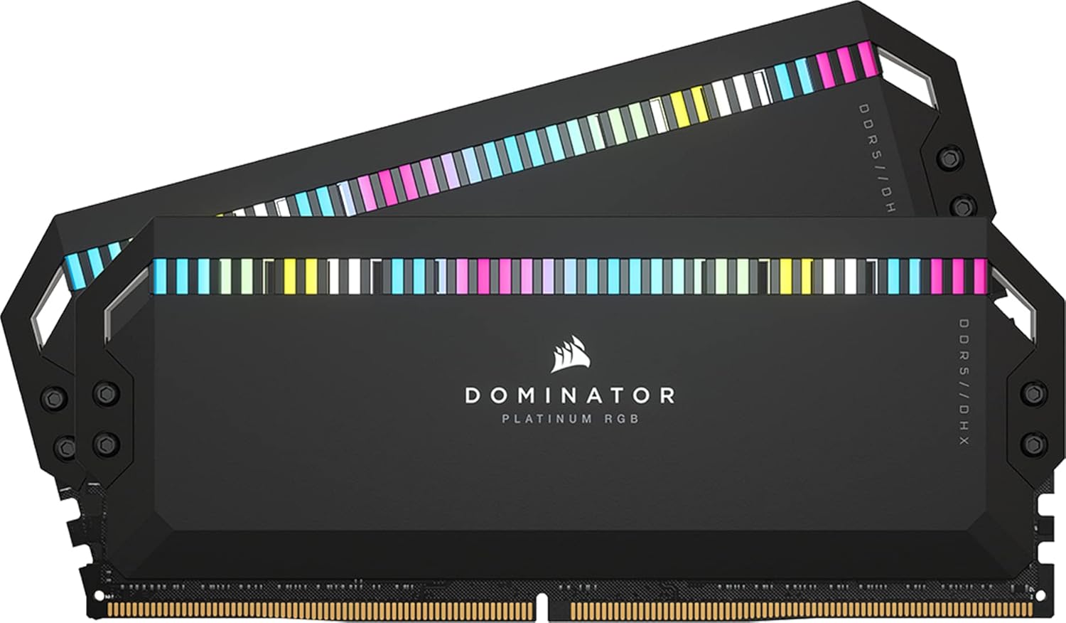 CORSAIR Dominator Platinum RGB DDR5 RAM 32GB (2x16GB) 7200MHz CL34 Intel XMP iCUE Compatible Computer Memory - Black (CMT32GX5M2X7200C34)