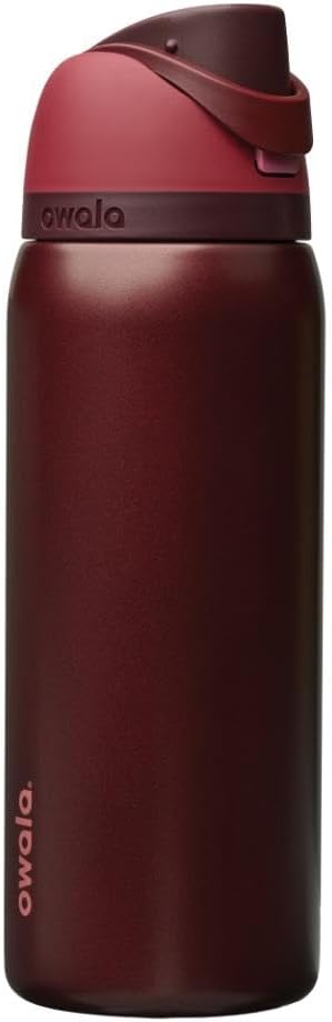 Owala FreeSip Insulated Stainless Steel Water Bottle with Straw, BPA-Free Sports Water Bottle, Great for Travel, 24 Oz, Denim