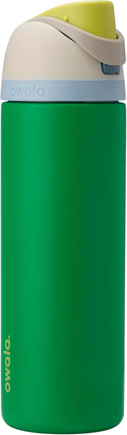 Owala FreeSip Insulated Stainless Steel Water Bottle with Straw, BPA-Free Sports Water Bottle, Great for Travel, 24 Oz, Denim