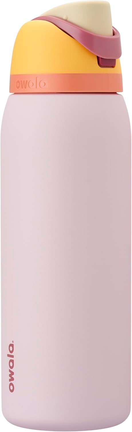 Owala FreeSip Insulated Stainless Steel Water Bottle with Straw, BPA-Free Sports Water Bottle, Great for Travel, 24 Oz, Denim