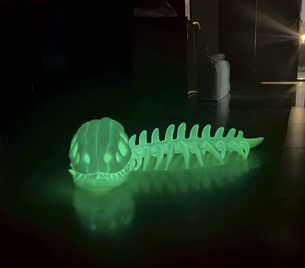 116cm dinosaur skeleton headgear plush toy, exoskeleton adult doll gift