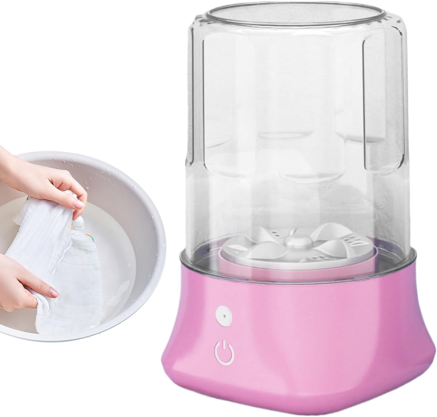 Underwear Washer Machine, Small Washing Machine, Portable Laundry Washer with Rechargeable and Energy Efficient for Under Wear, Baby Clothes, or Socks, 1 Piece