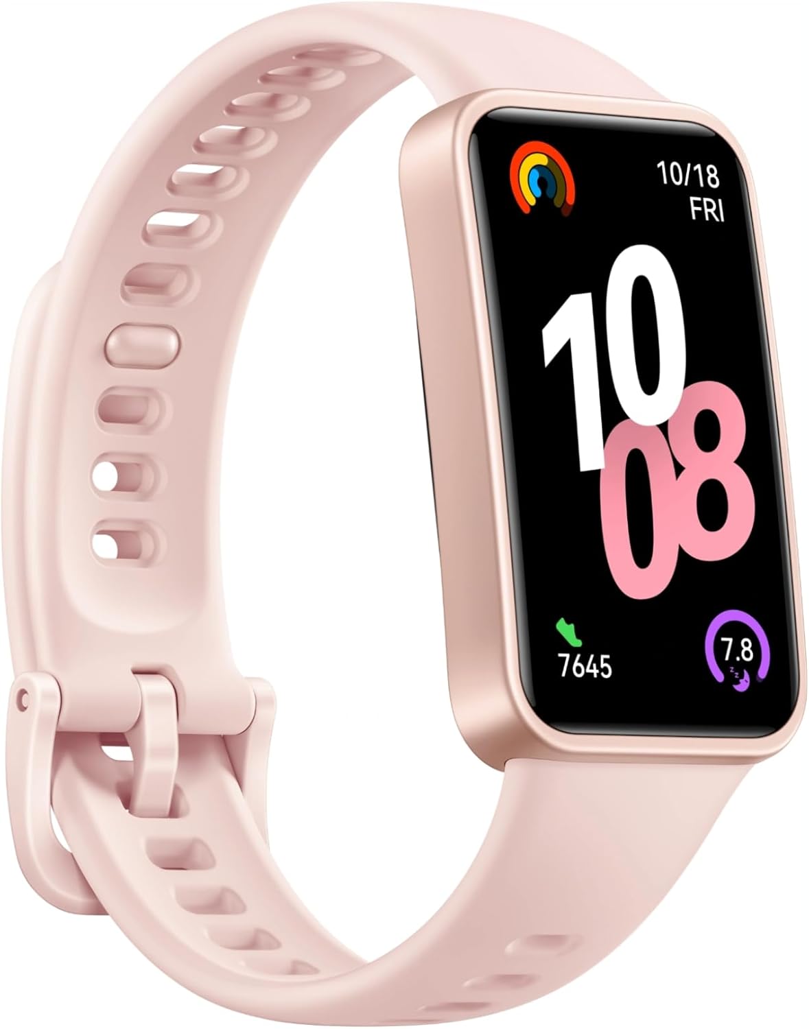 HUAWEI Band 10 Smart Watch, Metallic Design and Comfortable Wearing, Pro-level Sleep Analysis, Emotional Health Aid, 100 Workout Modes, Robust Battery Life, IOS and Android, Pink