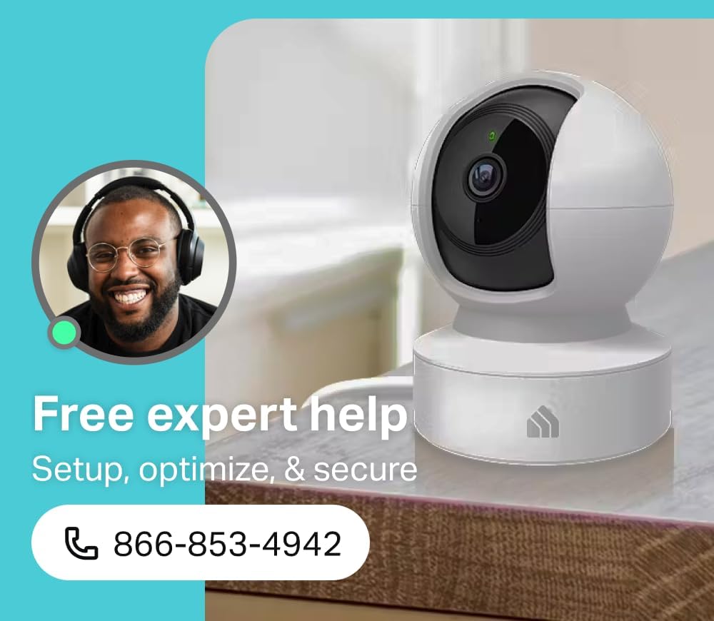 Kasa Smart Kasa 2K QHD Security Camera Pan/Tilt, Starlight Sensor for Color Night Vision,Motion Detection for Baby & Pet Monitor, SD/Cloud Storage,Works with Alexa & Google,Free Expert Support(KC410S)