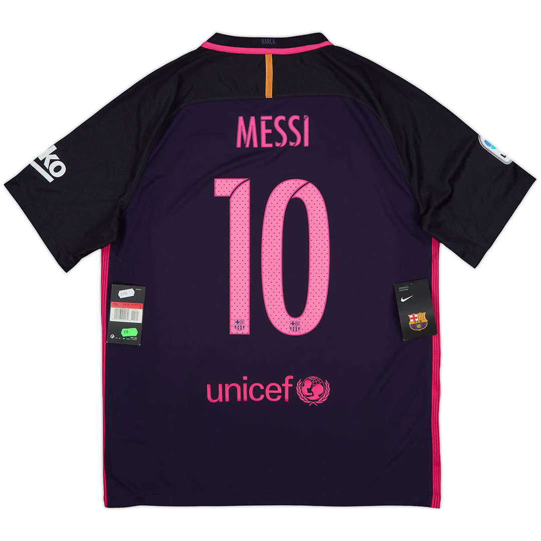 Messi #10 Retro Barcelona Away Jersey 2016/17