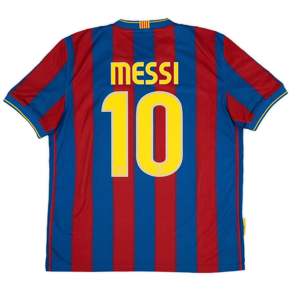 Messi #10 Retro Barcelona Home Jersey 2009/10