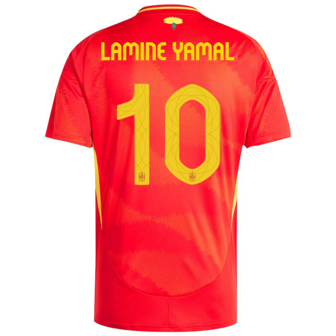 LAMINE YAMAL #10 Spain Home Jersey Euro - [Super Replica]