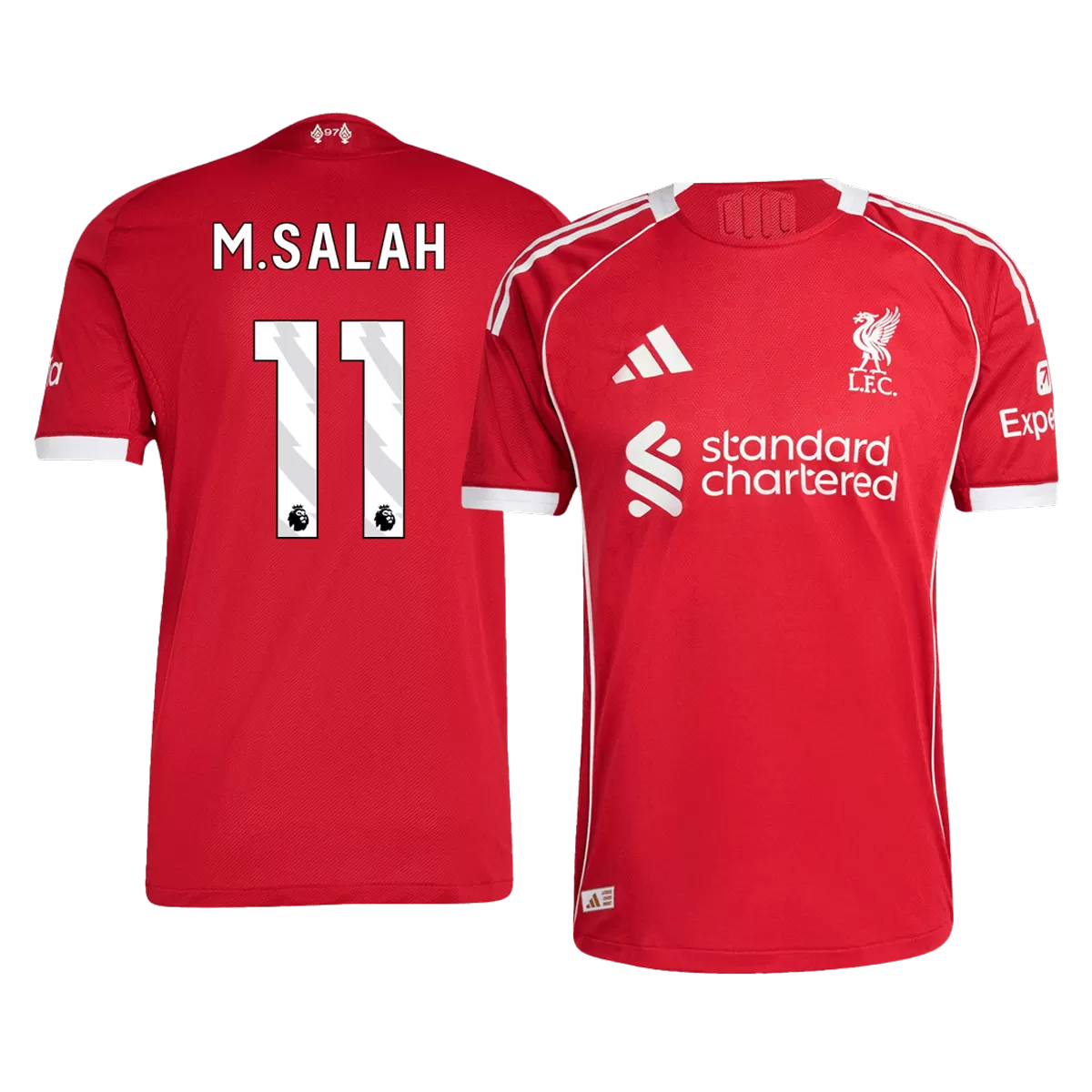M.SALAH #11 Liverpool Home Match Jersey Player Version 2025/26