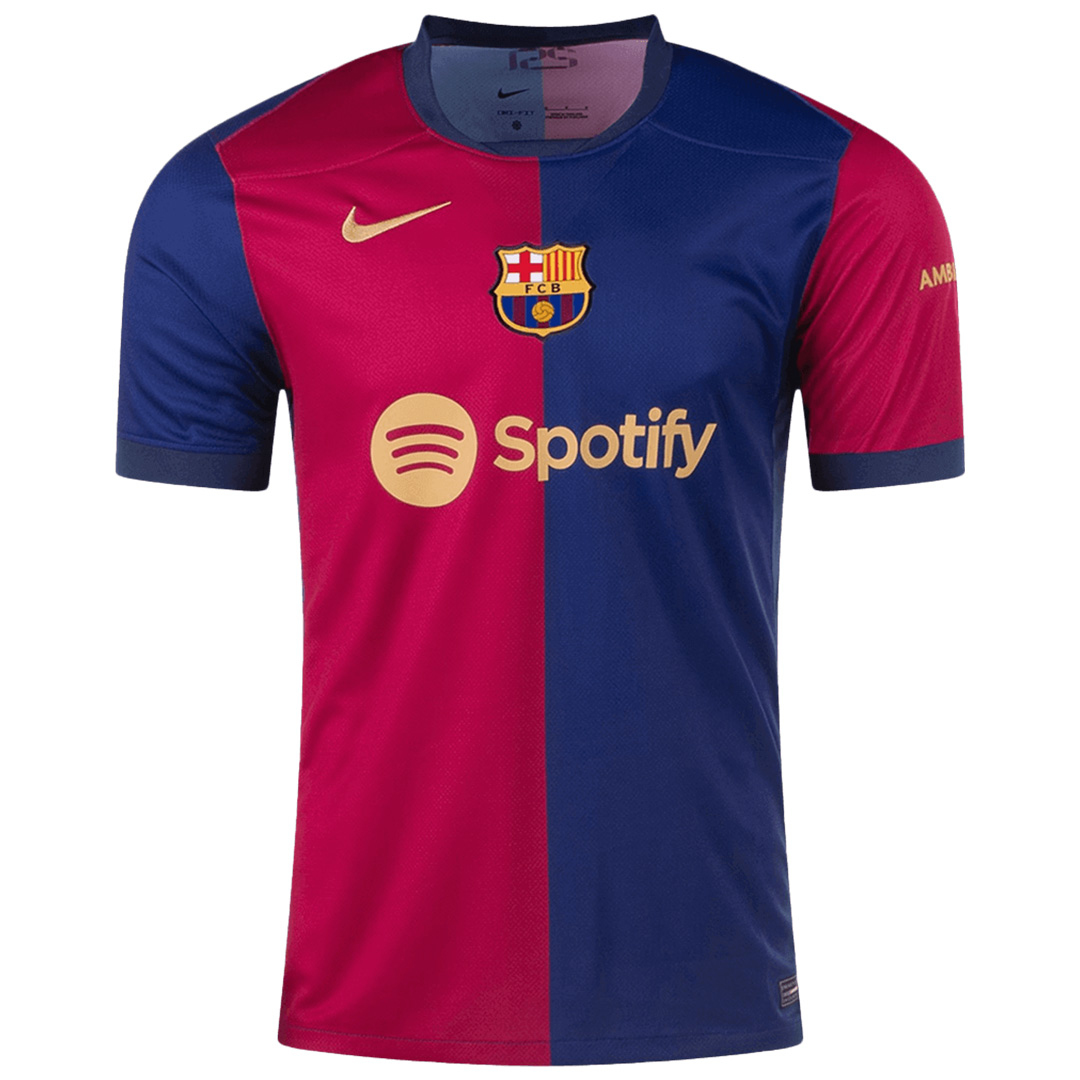 LAMINE YAMAL #19 Barcelona Home Jersey - UCL Font