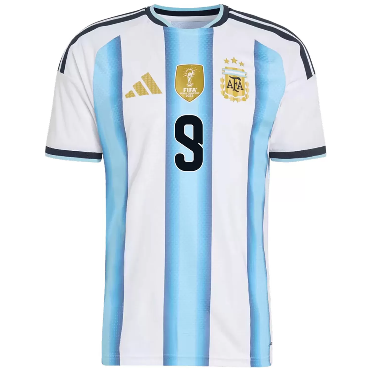 J.ÁLVAREZ #9 Argentina Home Match Jersey Player Version 2025/26