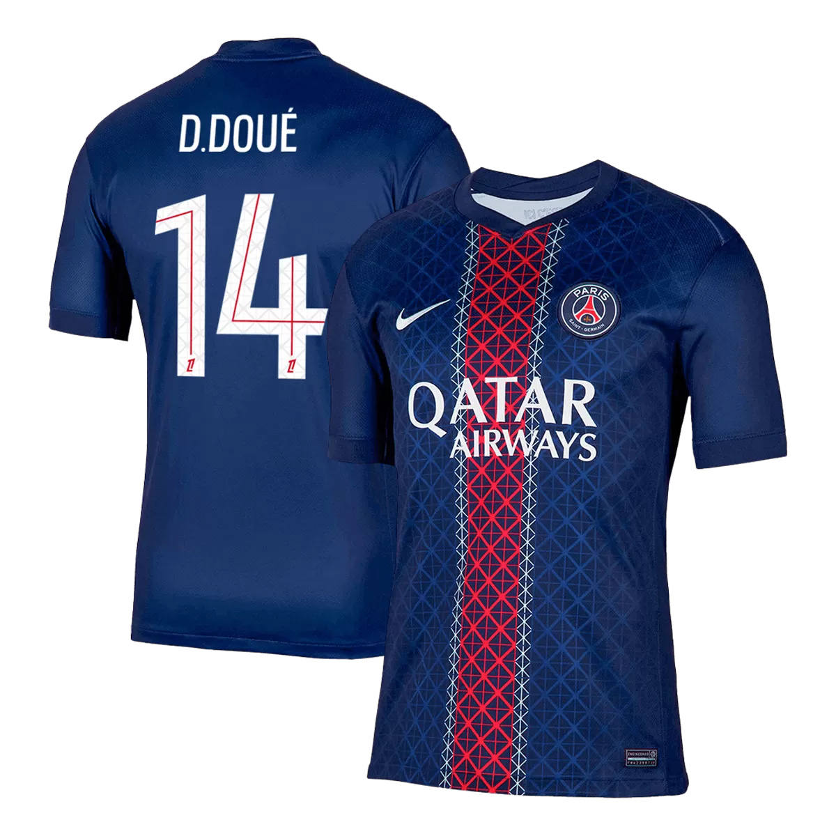 D.DOUÉ #14 PSG Home Jersey 2025/26 -