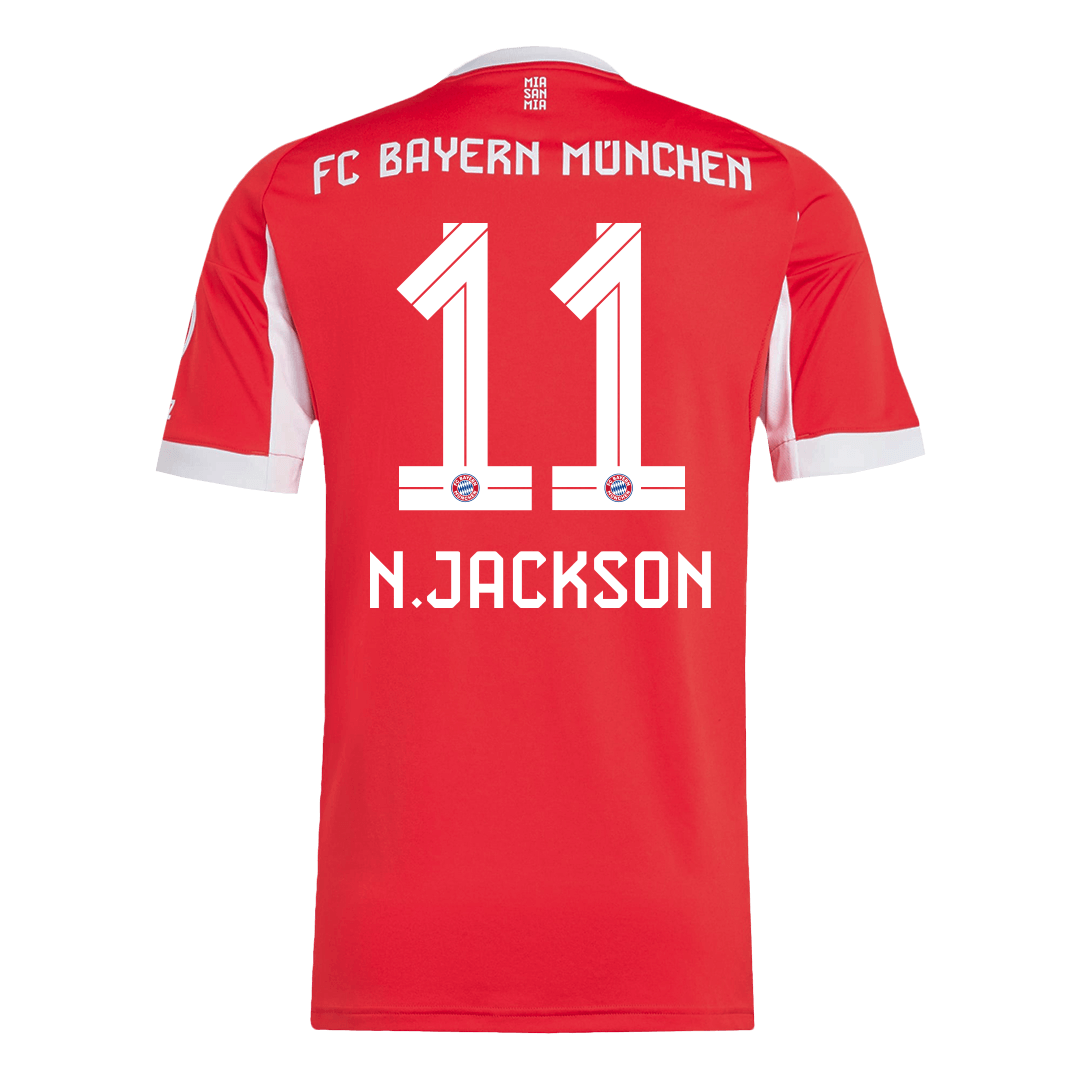 N.JACKSON #11 Bayern Munich Home Jersey 2025/26 - [Super Replica]