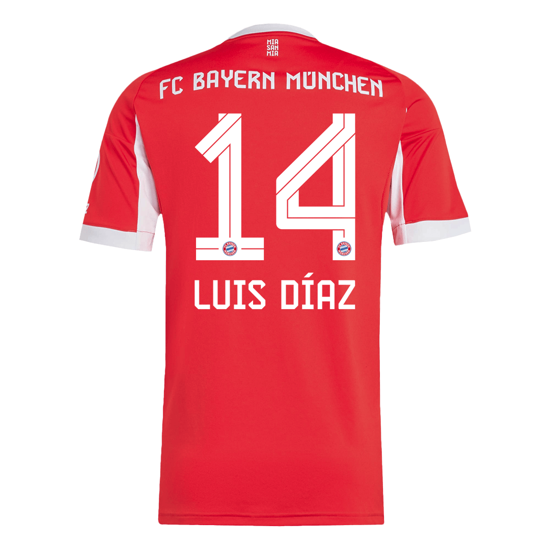 LUIS DÍAZ #14 Bayern Munich Home Jersey 2025/26