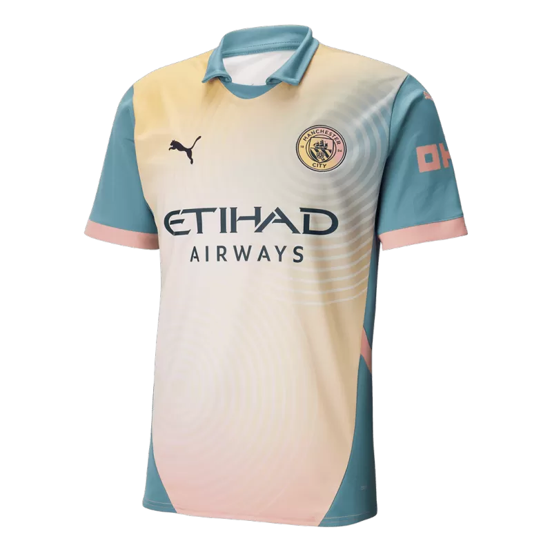 Manchester City Soccer Jersey Fourth Away 'Definitely City' Custom Shirt