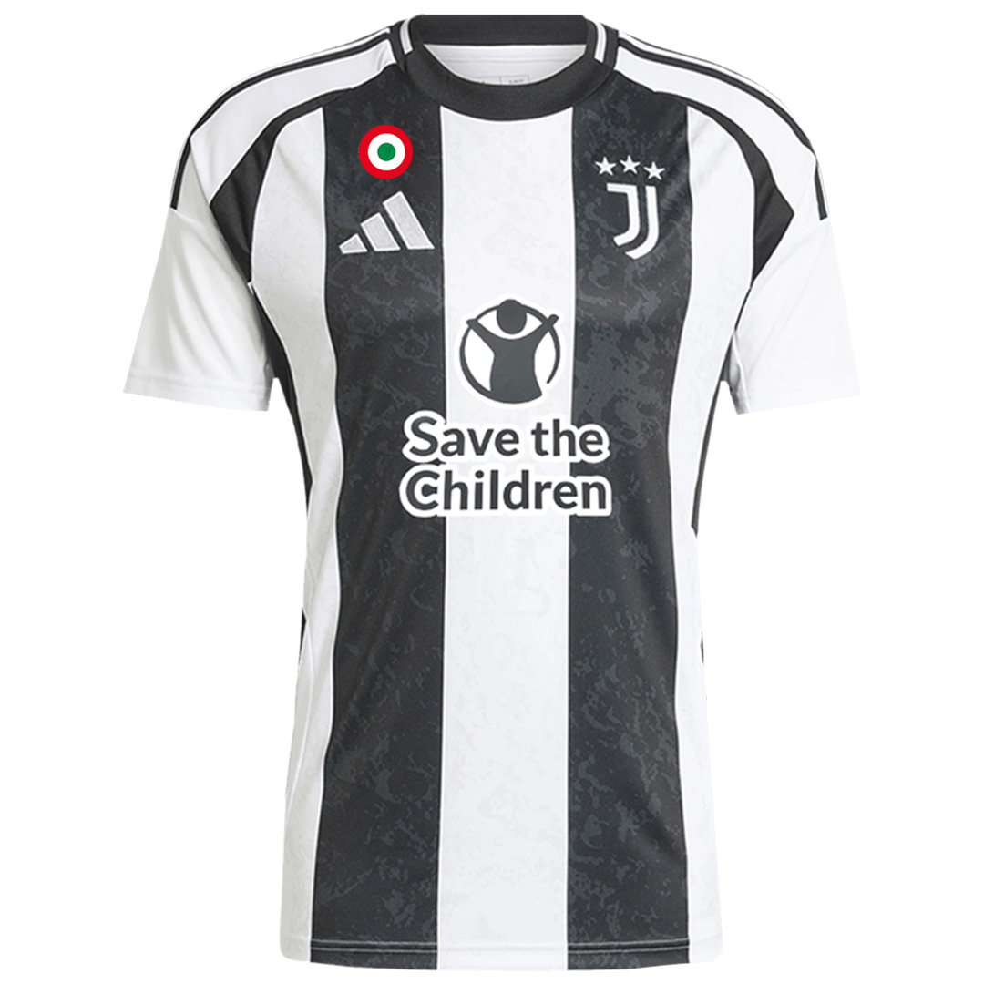 Juventus Home Save Children Sponsor Jersey