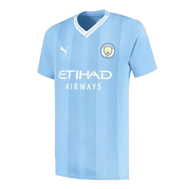 CHAMPIONS #24 Manchester City Home Soccer Jersey 2023/24