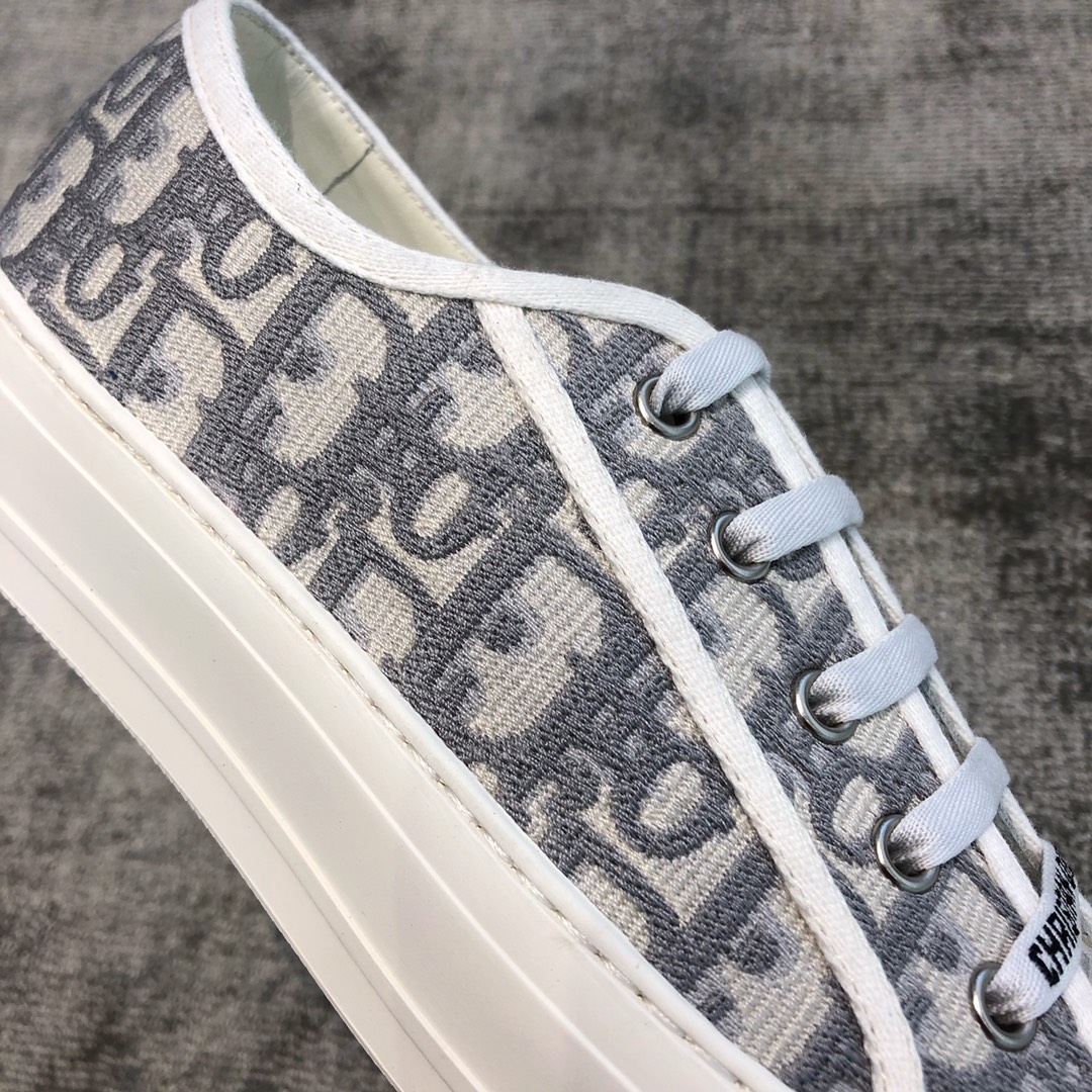 DIOR Antique Collection Grey letters Full electric embroidery Water-dyed sheepskin lining Private moulded outsole