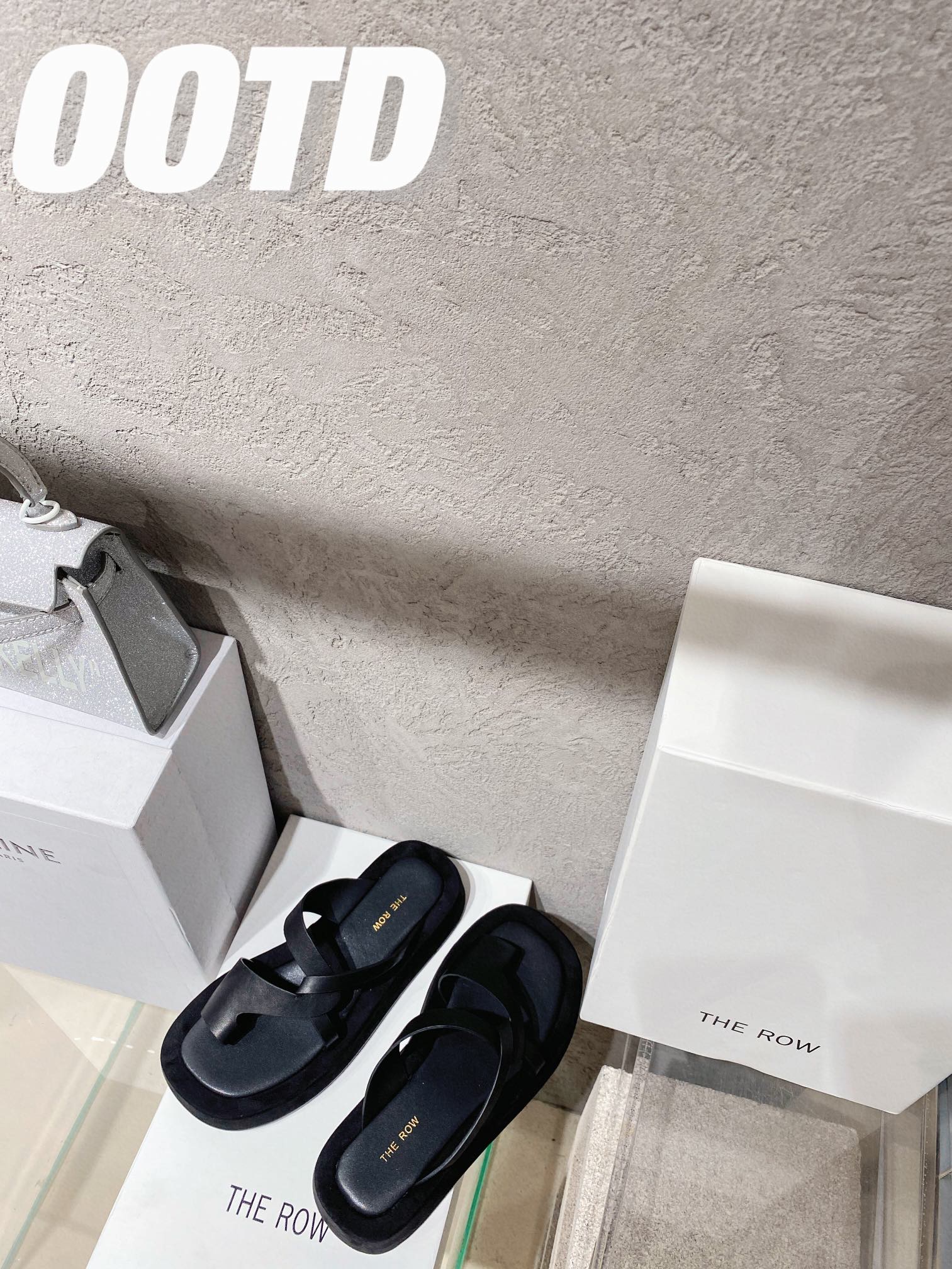 THE ROW | 𝟐𝟎𝟐𝟏/𝐒𝐒 𝐧𝐞𝐰 The row 2021 official website synchronization niche sexually cool wind thick bottom flip-flops