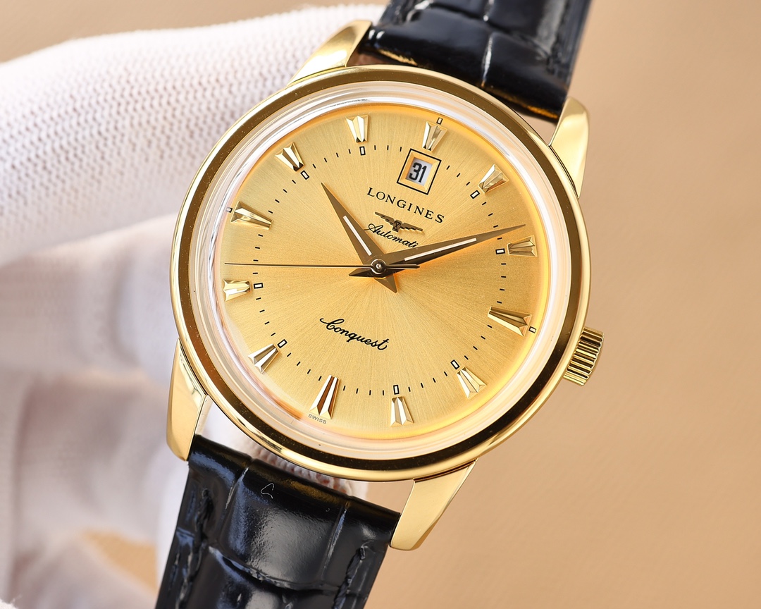 Longines men's three needles with calendar super luminous