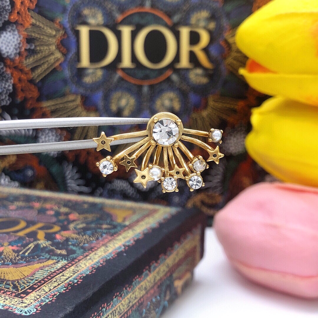 Dior stud earrings