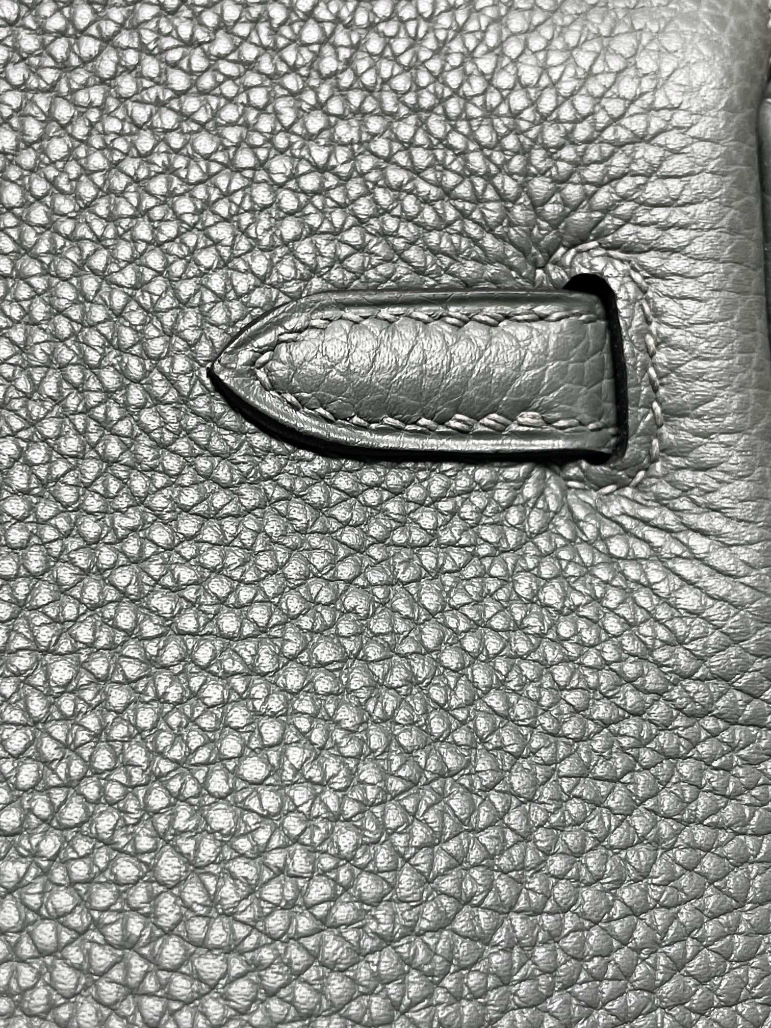 Birkin 25/30 Almond Green togo Leather buckle