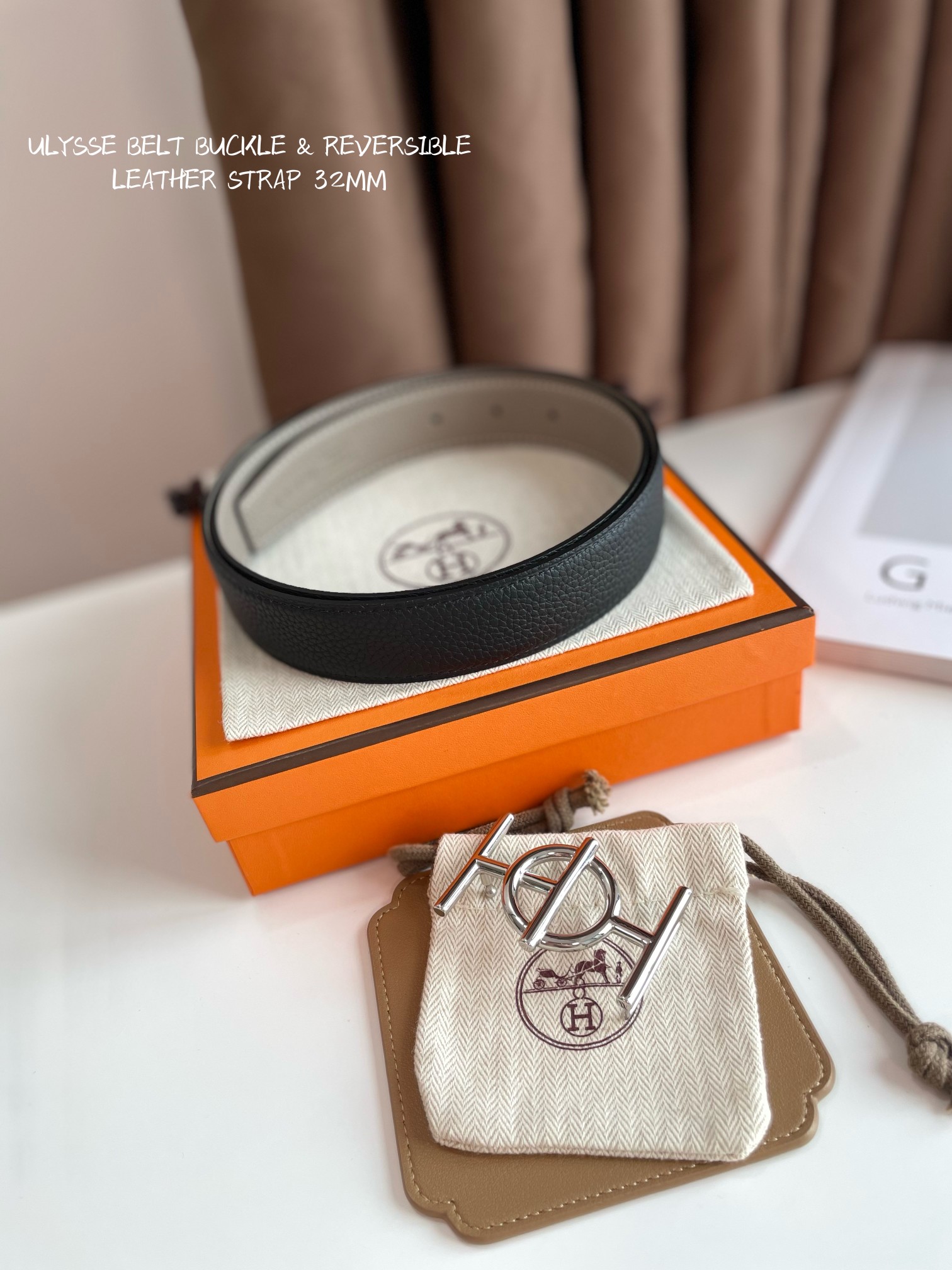 Hermes  ULYSSE BELT BUCKLE & REVERSIBLE LEATHER STRAP