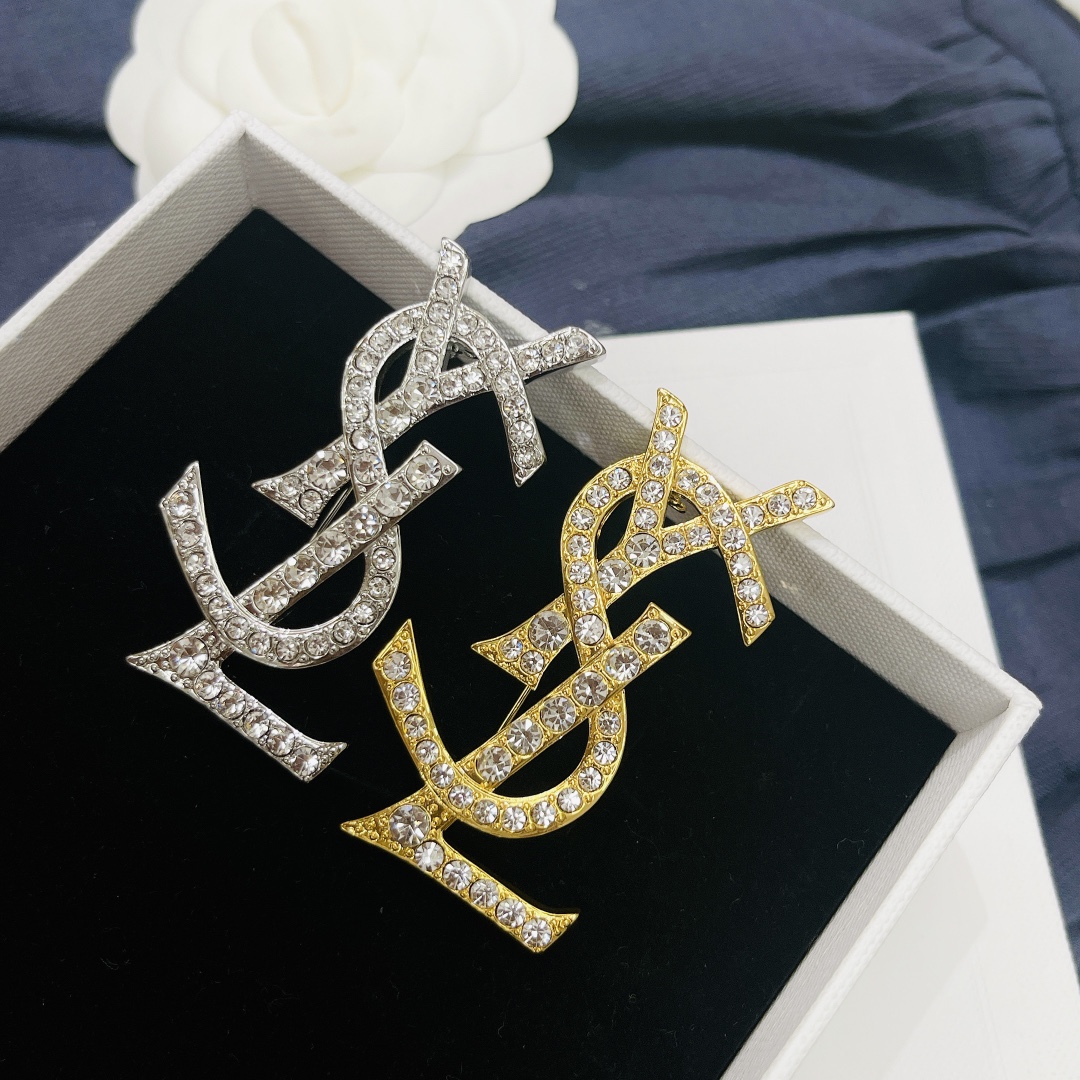 Saint Laurent YSL brooch